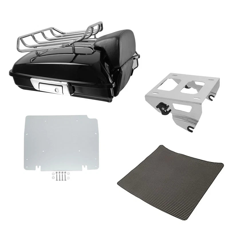 Razor Trunk Backrest Solo Mount Rack Plate for Harley Street Glide (2014–2026)