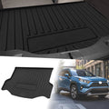 Flat Face Cargo Liner Rear Trunk Mat for Toyota RAV4 (2013–2019) TPE 1 Pc