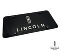 License Plate Frame Black Stainless Laser Etched Lincoln Script for Lincoln (2000–2020)