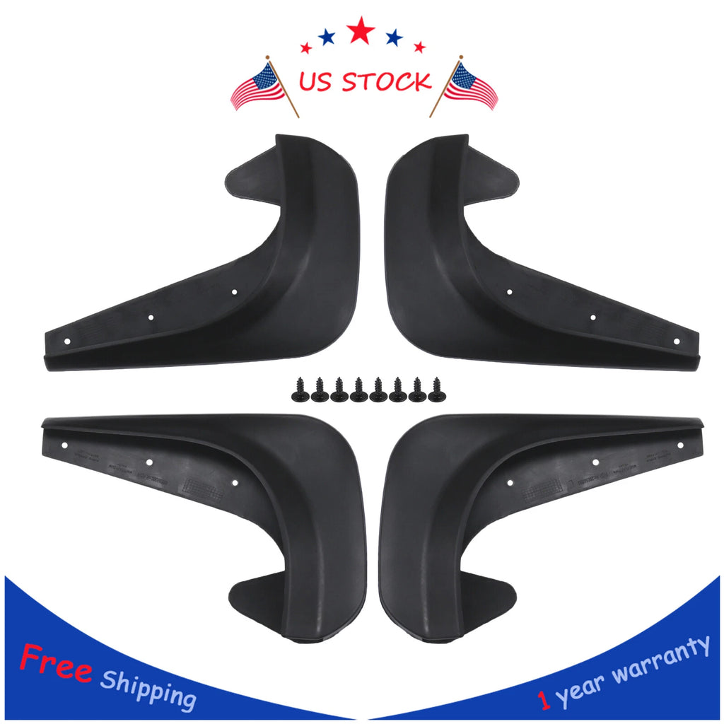 Set of 4 Mud Flaps for Car Front & Rear Fender