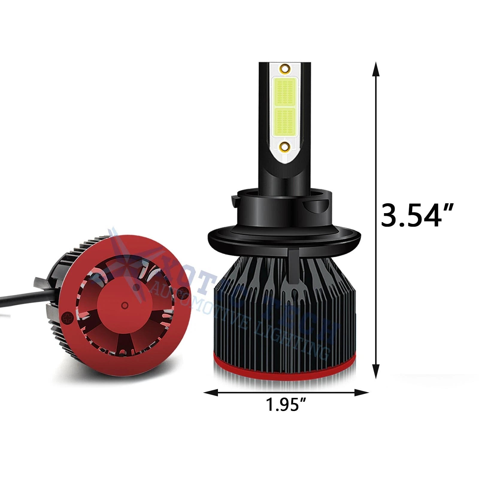 2Pcs H13 9008 LED Headlight Bulb Conversion Kit for High/Low Beam (2017-2024)