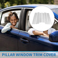 Set of 8 Door Pillar Window Trim for Toyota Highlander (2022–2024) Chrome