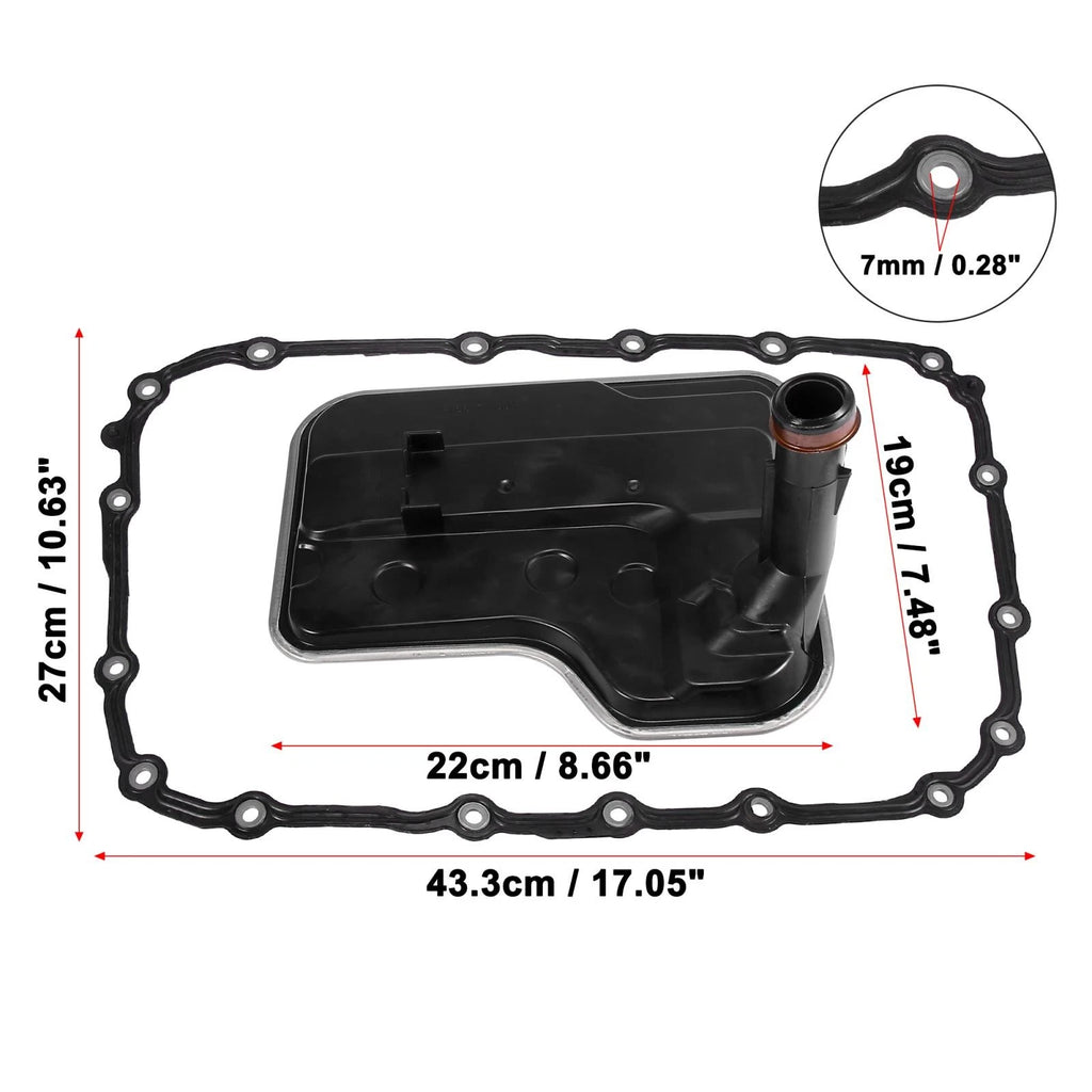 Set of 2 Transmission Filter Oil Pan Gaskets for BMW X3 328i 128i (2004–2010)
