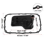 Set of 2 Transmission Filter Oil Pan Gaskets for BMW X3 328i 128i (2004–2010)