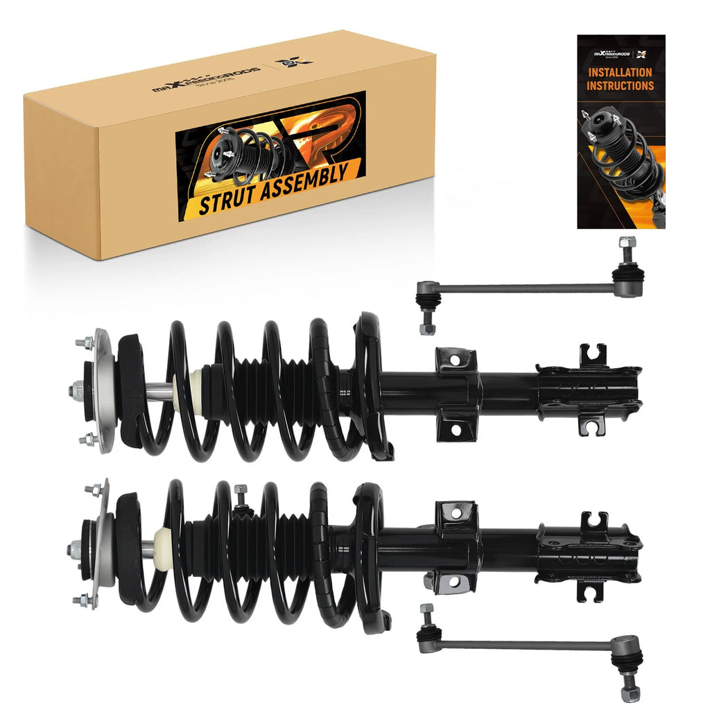 Set of 4 Complete Struts Assembly & Sway Bar Links for Volvo XC90 (2003–2014)