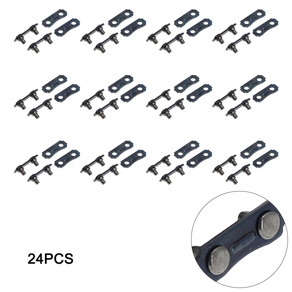 Set of 12 Chainsaw Chain Links Repair Parts 3/8 LP Pitch 0.043-0.050 Gauge