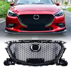 Front Grille Bumper for Mazda M3 Axela (2017–2018) W/ Sensor Hole