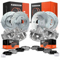 Front & Rear Drilled Brake Rotor & Pad Kit for Toyota Solara (1999-2003)