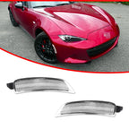 2X Clear Lens Front Side Marker Lights for Mazda MX-5 Miata (2016–2022)