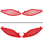 Set of 3 Red Hood Bezel Insert Trims for Dodge Charger (2015–2020)