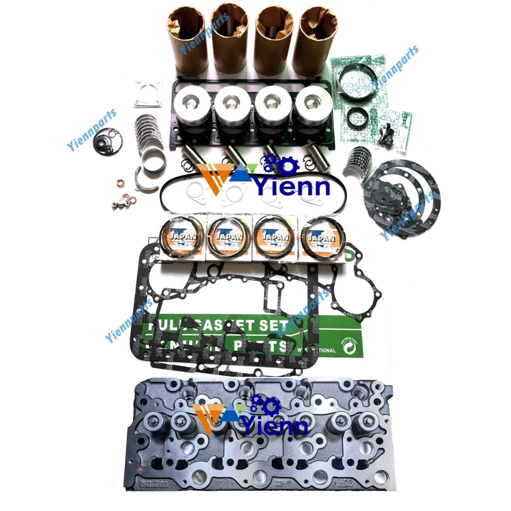 Cylinder Head Overhaul Rebuild Kit for Kubota Bobcat 753 763 773 (V2203 V2203M)