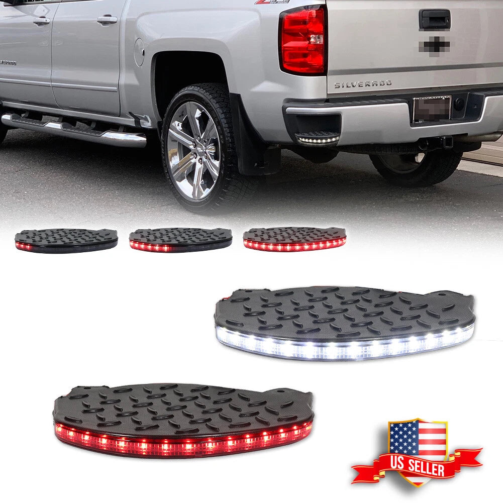 2X LED Rear Bumper Step Lights for Silverado Sierra (2014–2019)