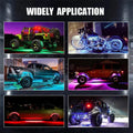 8x RGB LED Rock Lights for Offroad Truck Underbody Neon Lamps (2015-2023)