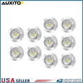 10x 3/4" White LED Strobe Marker Lights for 12V 24V (IP67)