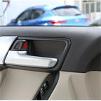 4 x ABS Silver Interior Door Handle Covers for Toyota Land Cruiser Prado (2010-2018)