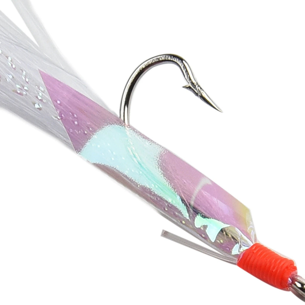 5 Pcs Fishing Lure Rig 3 Hook Size 3/0 for Cod Bass Mackerel