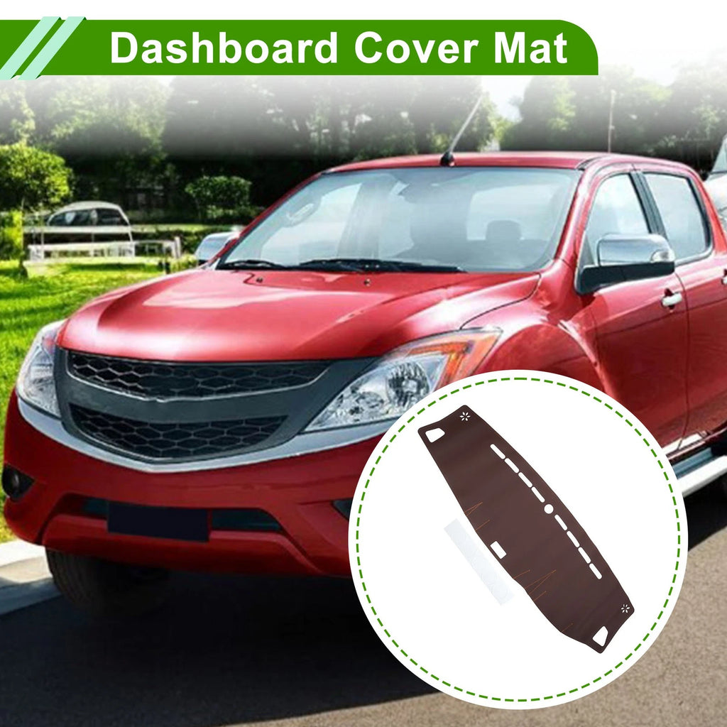 Dashboard Cover for Mazda BT50 TF (2007–2023) Dash Mat Carpet Brown