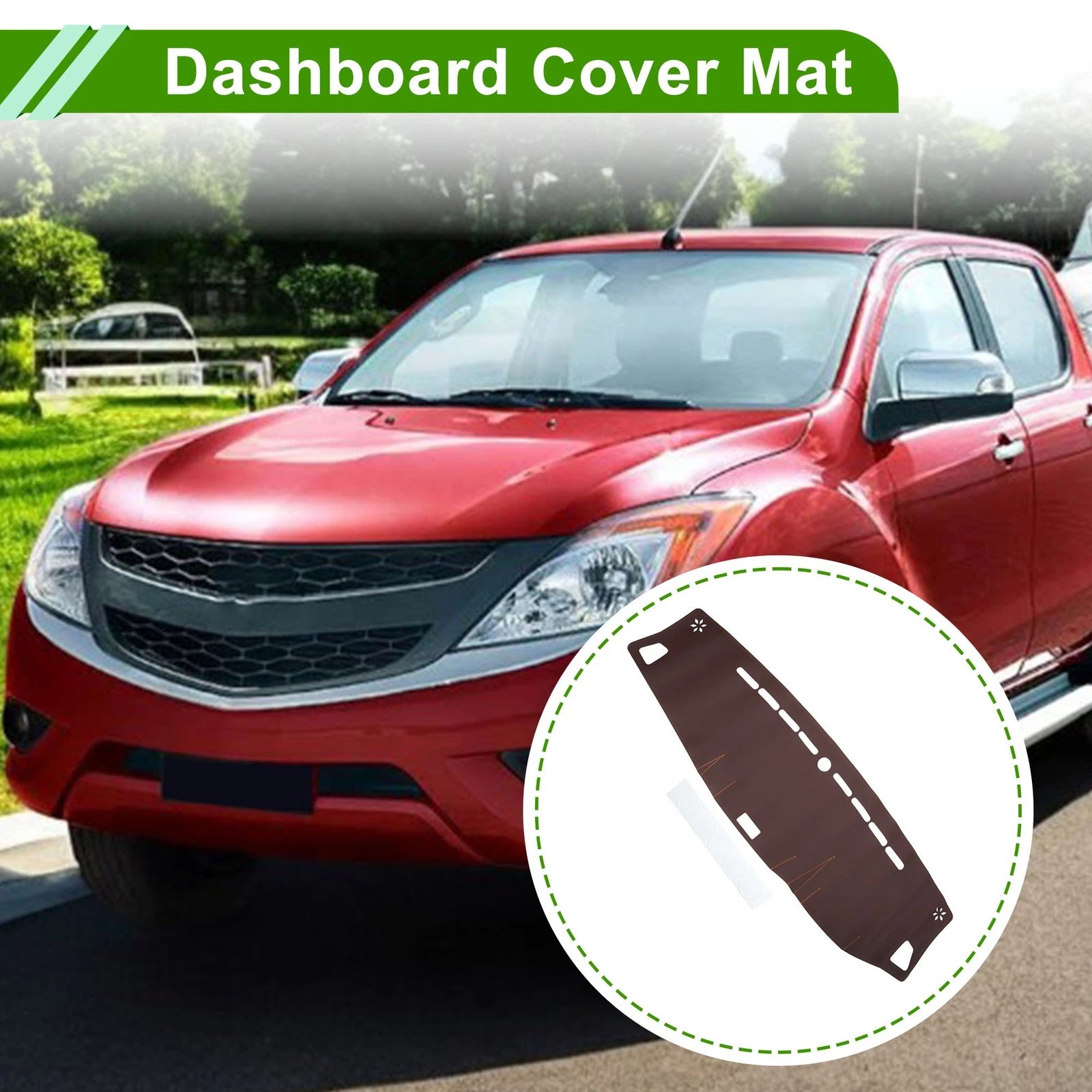 Dashboard Cover for Mazda BT50 TF (2007–2023) Dash Mat Carpet Brown