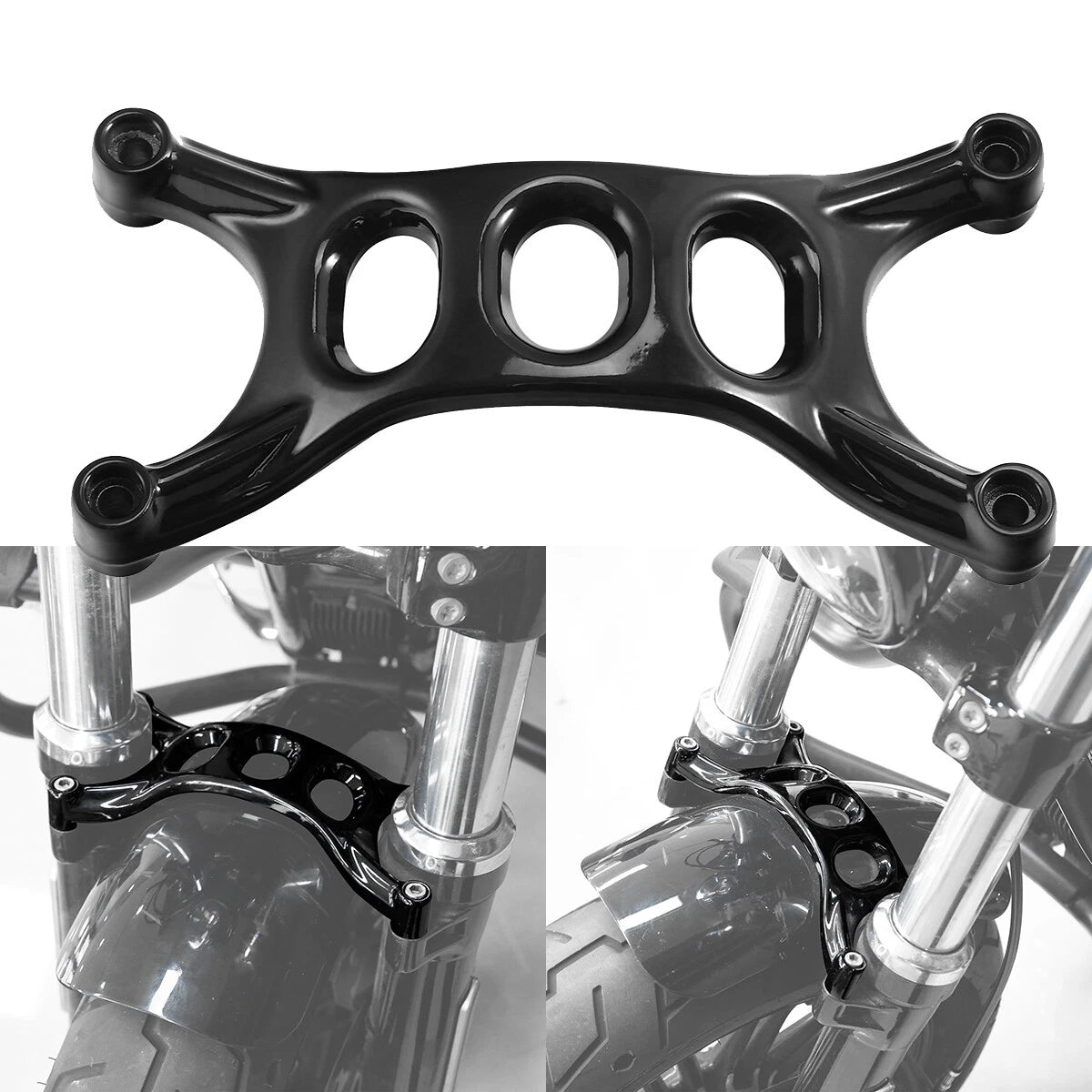 Front Fender Brace Forks for Harley Sportster 883 1200 48 72 (2016–2022)