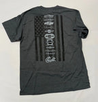 Chevrolet Bowtie Logo Licensed T-Shirt Vintage Gray American Flag for Men