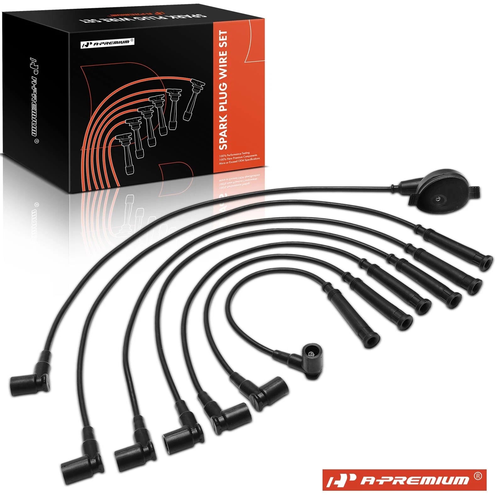 Set of 8 Spark Plug Wires for BMW 533i 535i 535is 633CSi 635CSi 735i
