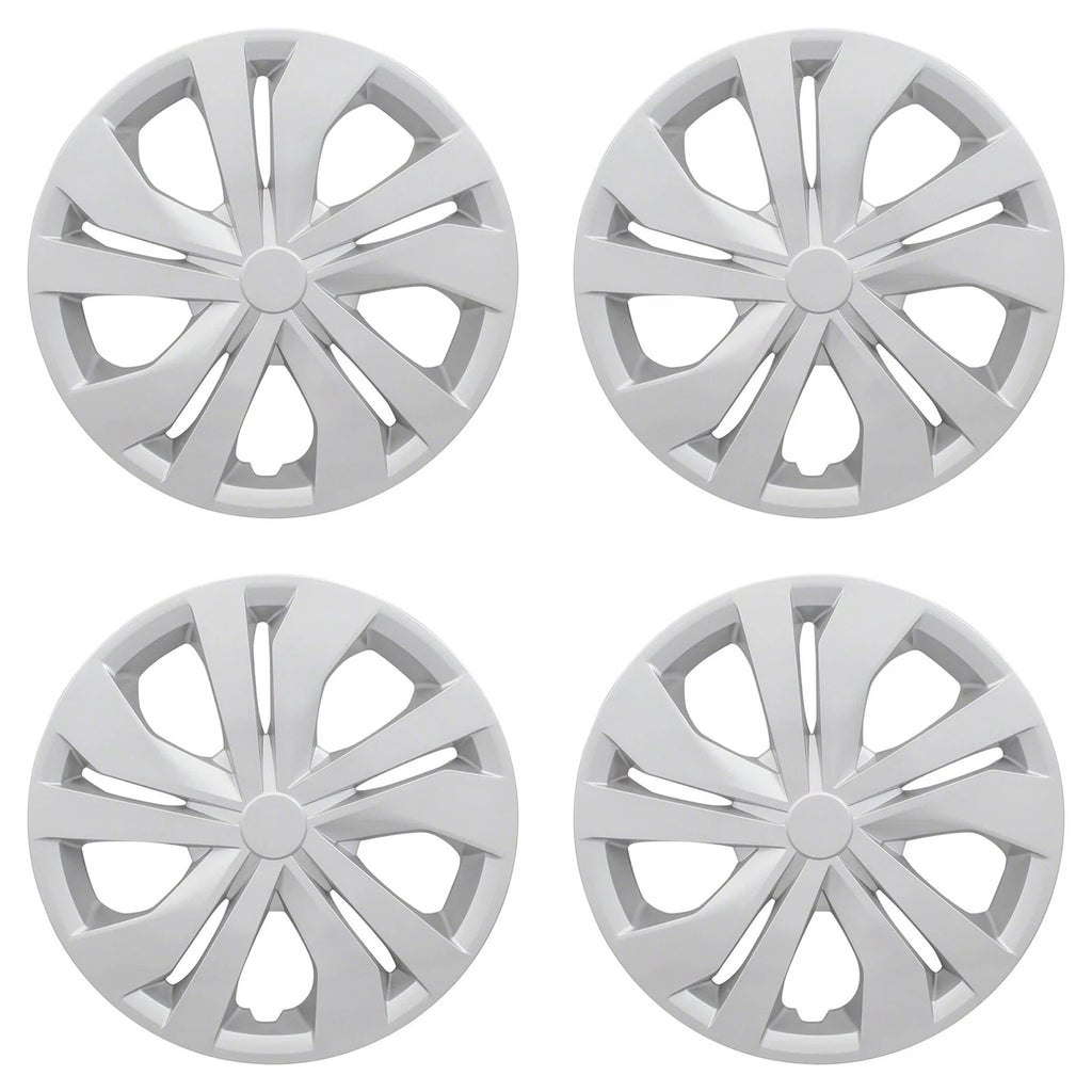 15" 5 Double Spoke Silver Wheel Covers for 2020 Nissan Versa Sedan/S