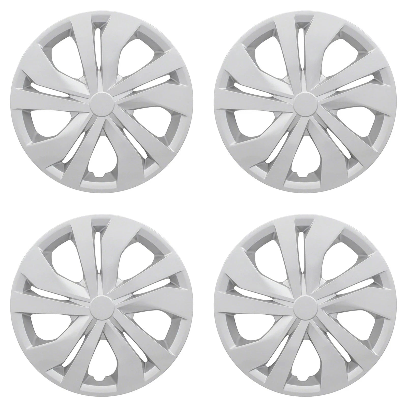 15" 5 Double Spoke Silver Wheel Covers for 2020 Nissan Versa Sedan/S