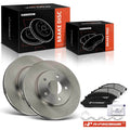 Front Disc Brake Rotors & Ceramic Pads for Nissan NV200 (2013–2019)