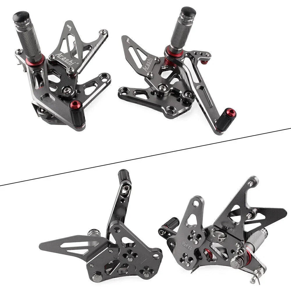 Grey Rearset Foot Pegs for Suzuki Hayabusa GSX1300R (1999-2020)