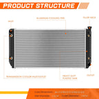 Full Aluminum Radiator for Chevy GMC C/K Suburban 88-00 DPI-1696