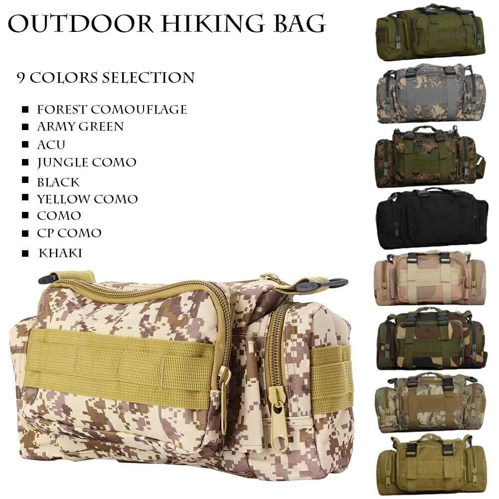 Tactical Waist Pack for Outdoor Camping Hiking (Military)