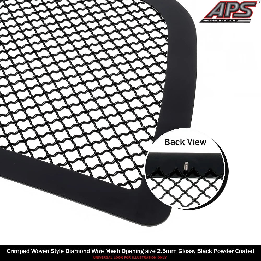 Stainless Black Mesh Grille for Chrysler 300C/300S (2015-2023)