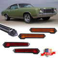 Set of 4 Front & Rear Bumper Side Marker Lights for Chevrolet Monte Carlo (1970–1972)