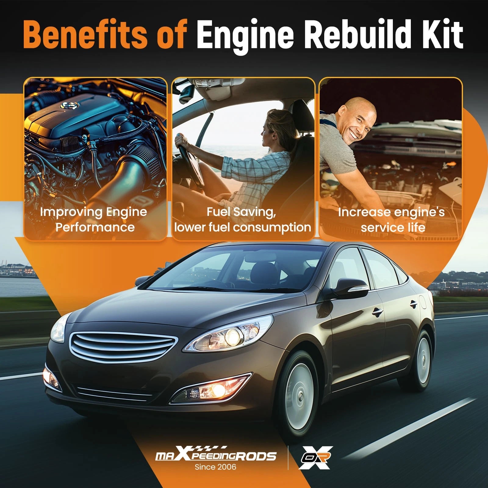 Engine Rebuild Kit for Hyundai Kia 2.0L (G4NA)