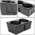Set of 2 Front Console Cup Holder Inserts for Silverado Sierra 1500 2500 3500 (2007–2014)