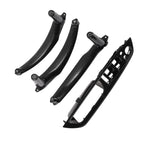 Door Panel Handle Pull Trim Cover for BMW X5 E70 (2007–2013) Carbon Fiber Black