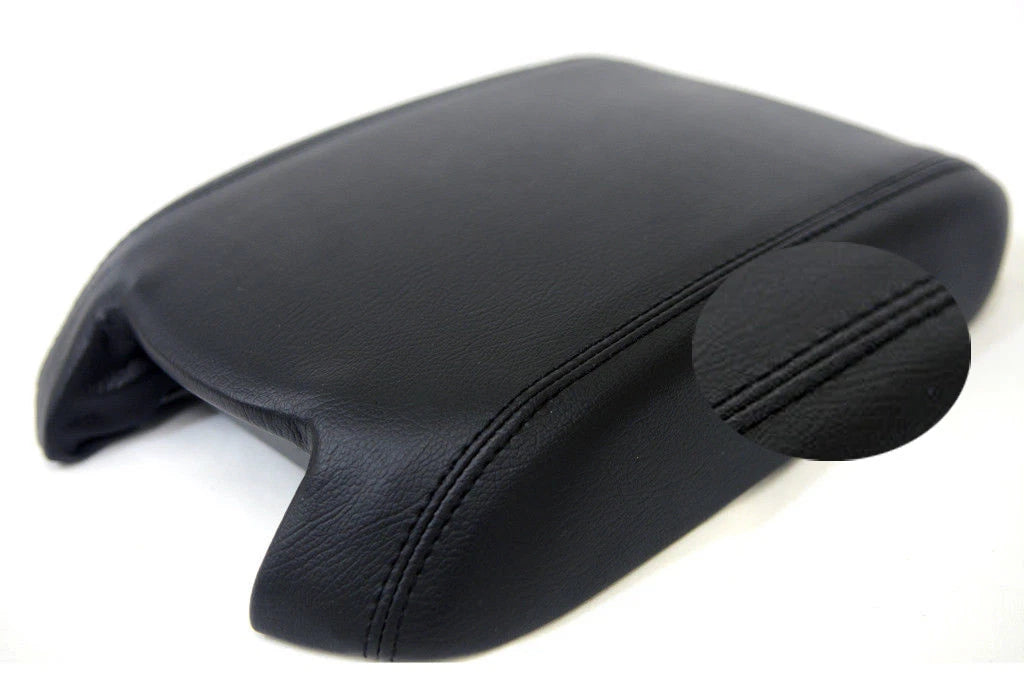 Center Console Armrest Cover for Ford Taurus (2010–2019) Black Leather