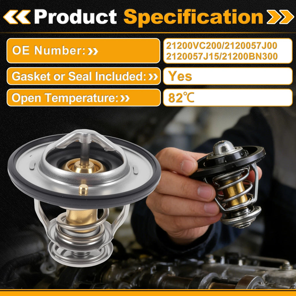 Engine Coolant Thermostat 21200VC200 for Lexus GS400 (1998–2000) with Seal