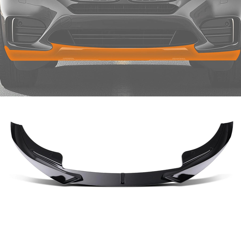 Front Apron Extension for BMW 4 Series G22 G23 (2020–2024) Black AC Style