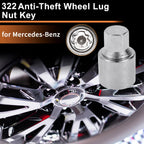 322 Wheel Lock Lug Nut for Mercedes-Benz (Locking Nut Key Socket)