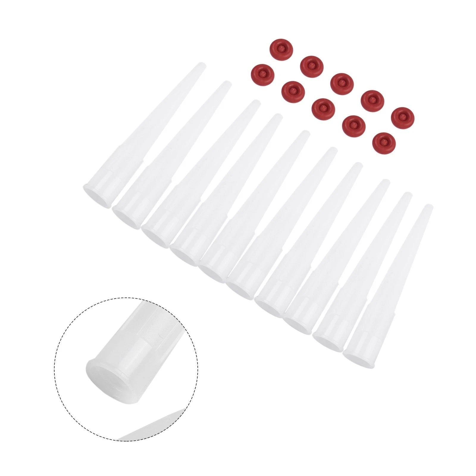 Set of 10 Red Caulk Sealers for DIY Projects