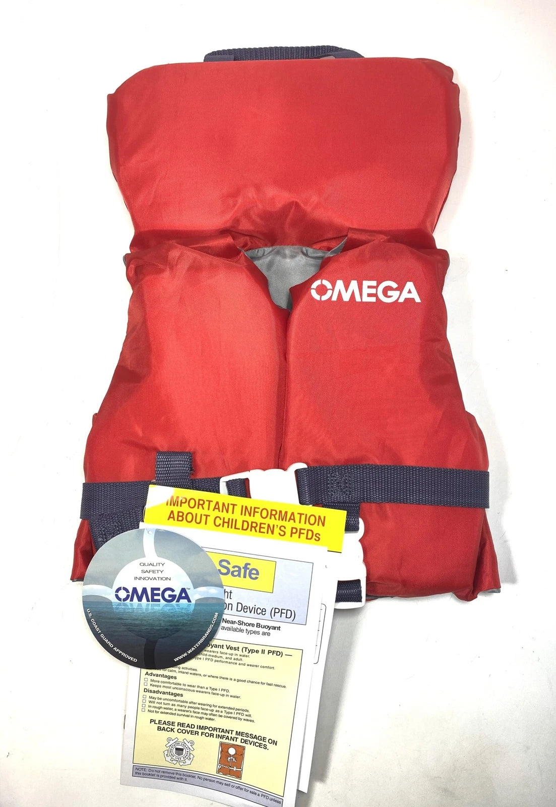 2X WaterBrands 40202 Omega Infant Type II Ski Vest / Life Jacket