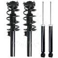 Set of 4 Complete Strut Assembly & Shock Absorbers for Volkswagen Passat Golf (2006–2009)