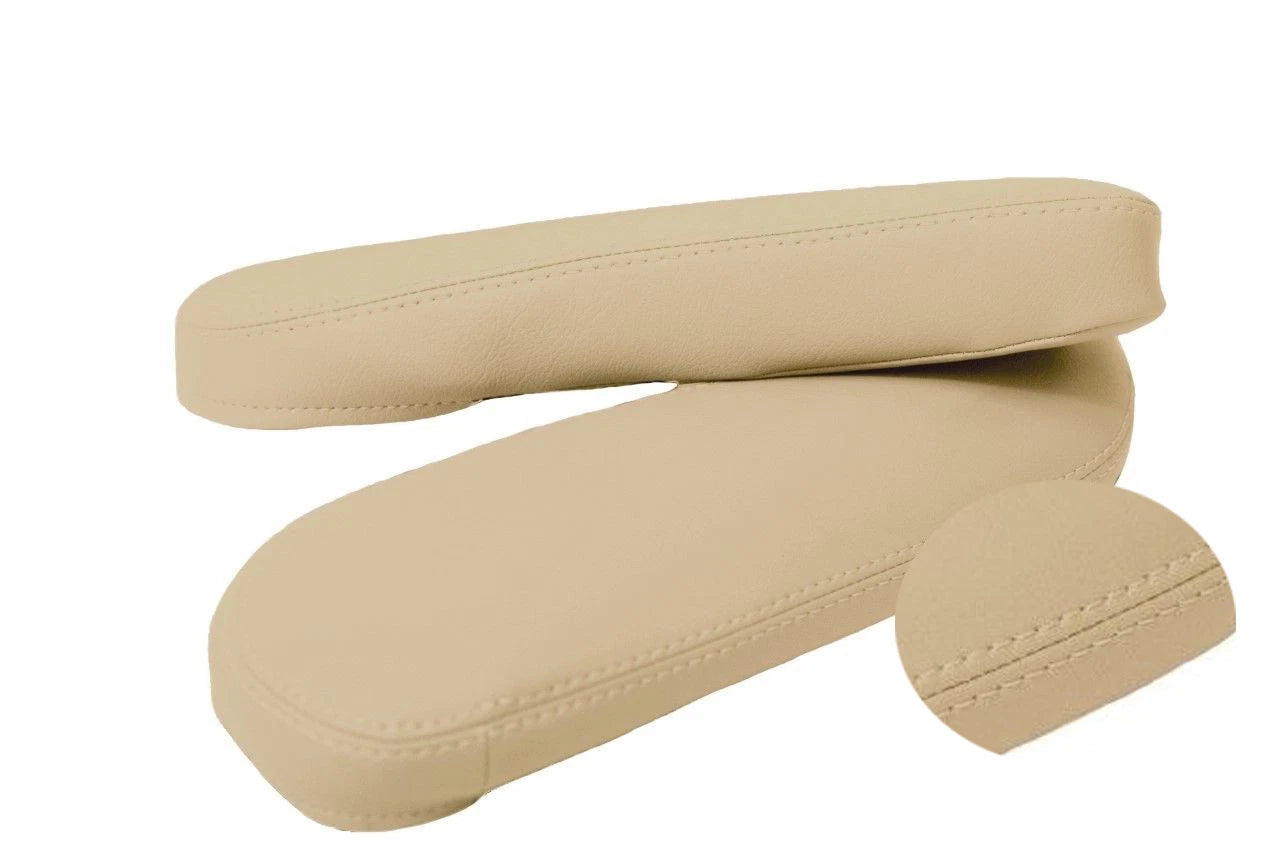 Front Seat Armrest Cover for Toyota Sienna (2011–2017) Beige Leather Synthetic