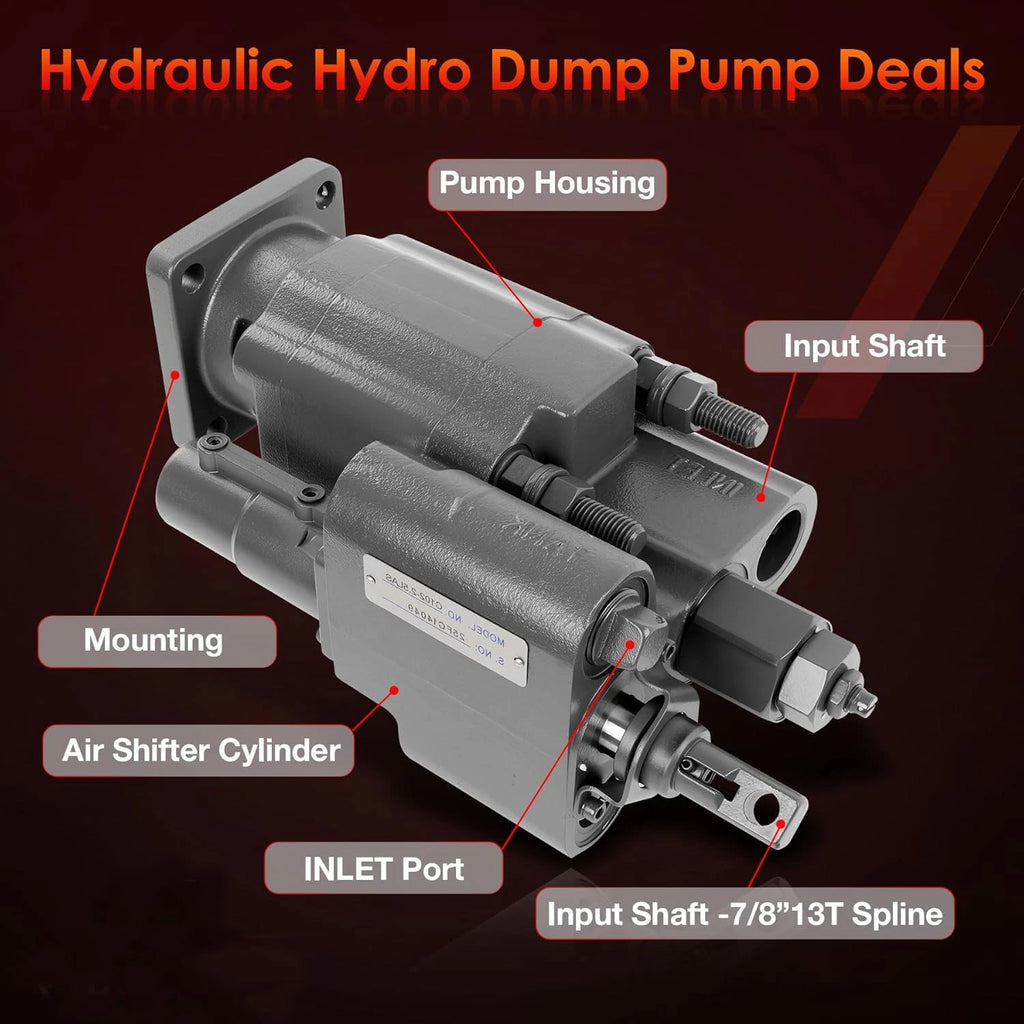 PTO Dump Pump for Hydraulic Cylinder (Direct Mount)