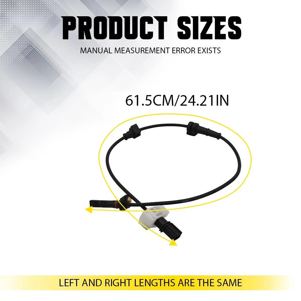 Set of 2 Rear Left & Right ABS Wheel Speed Sensors for Honda Accord (2008–2012)