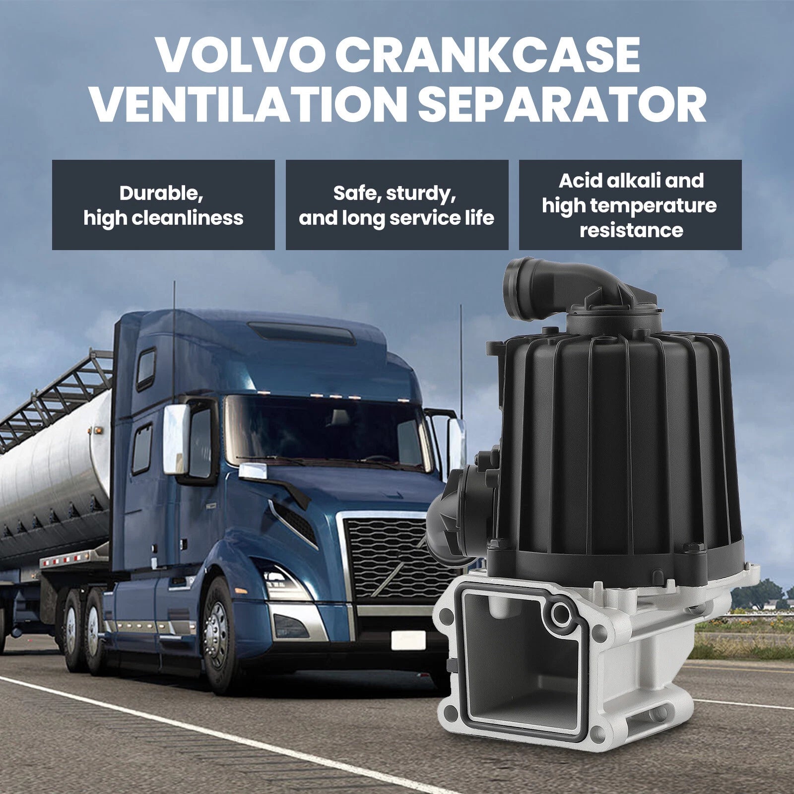 Oil Separator with Gasket for Volvo D13 (2013–2023)