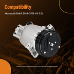 A/C Compressor with Clutch for Maserati Ghibli Sedan (2014–2019) 35232024F