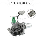 Solenoid Spool Valve for Honda (15810P2RA01) Aluminum Alloy Silver Green Set of 1