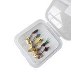 5pcs Assorted Fly Hooks for Bee Midge Pattern Tying (Freshwater, Saltwater)